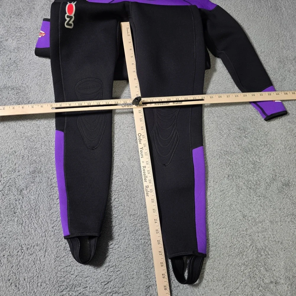 Henderson Womens 8 Wetsuit Purple Black Microprene Full Body Jumpsuit Scuba Surf
